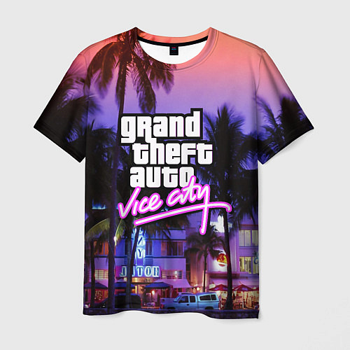 Мужская футболка Grand Theft Auto Vice City / 3D-принт – фото 1