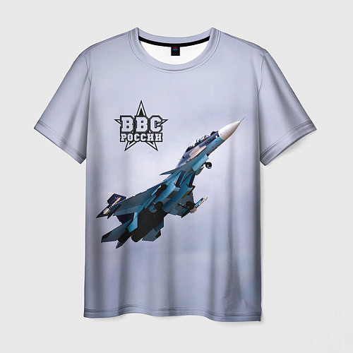 Мужская футболка ВВС России / 3D-принт – фото 1