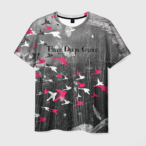 Мужская футболка Three Days Grace art / 3D-принт – фото 1