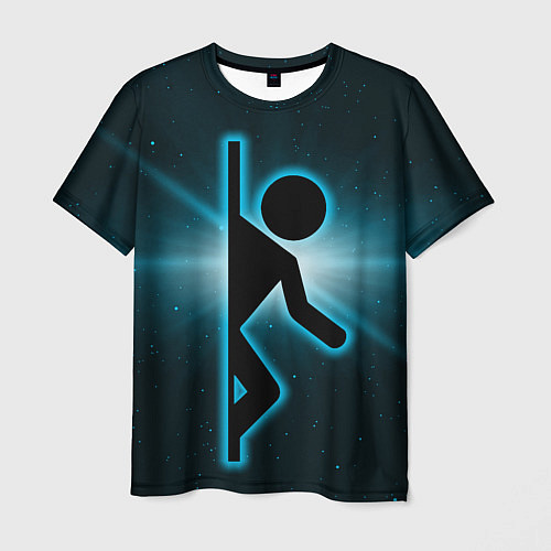 Мужская футболка Portal space / 3D-принт – фото 1