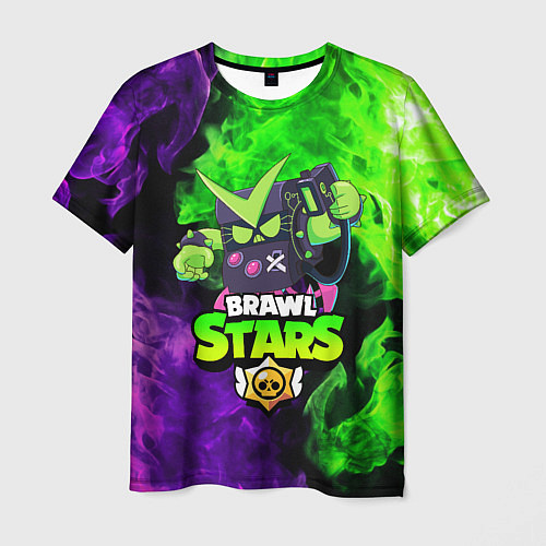 Мужская футболка BRAWL STARS VIRUS 8-BIT / 3D-принт – фото 1
