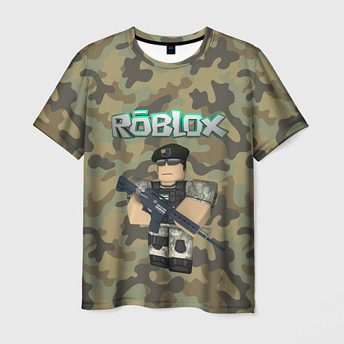 Мужская футболка Roblox 23 February Camouflage / 3D-принт – фото 1