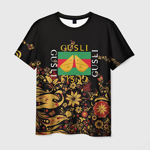Мужская футболка GUSLI / 3D-принт – фото 1