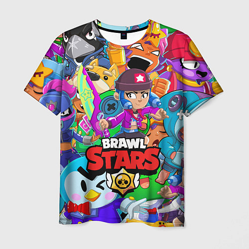 Мужская футболка BRAWL STARS BIBI / 3D-принт – фото 1