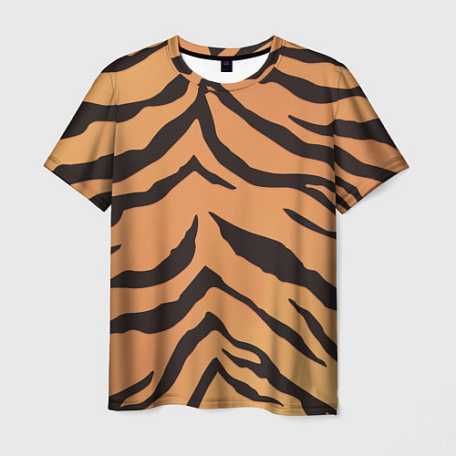 Мужская футболка Тигриный камуфляж / 3D-принт – фото 1