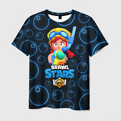 Футболка мужская Brawl Stars Summer Jessie, цвет: 3D-принт