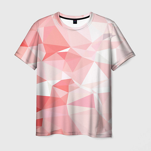 Мужская футболка Pink abstraction / 3D-принт – фото 1
