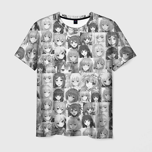 Мужская футболка Аниме девушки / 3D-принт – фото 1