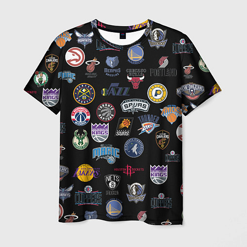 Мужская футболка NBA Pattern / 3D-принт – фото 1
