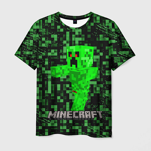 Мужская футболка MINECRAFT CREEPER / 3D-принт – фото 1