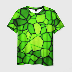 Футболка мужская Зеленая мозаика, цвет: 3D-принт