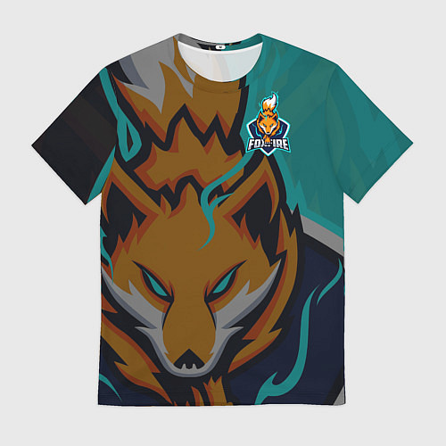 Мужская футболка Форма Foxfire / 3D-принт – фото 1