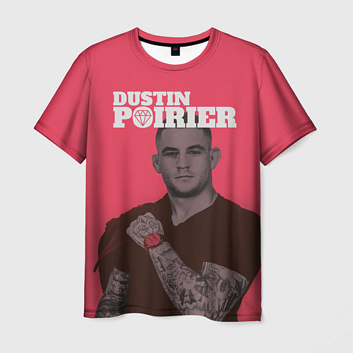 Мужская футболка Dustin Poirier / 3D-принт – фото 1