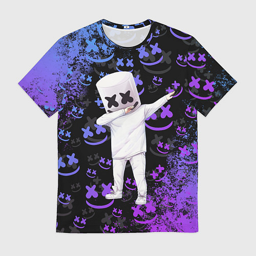 Мужская футболка Marshmello / 3D-принт – фото 1