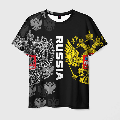 Мужская футболка Россия / 3D-принт – фото 1