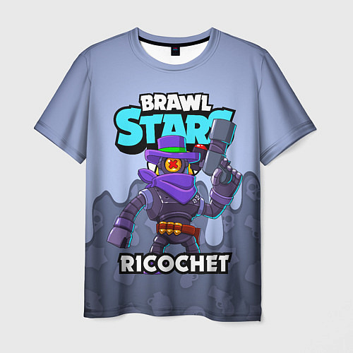 Мужская футболка BRAWL STARS RICOCHET / 3D-принт – фото 1