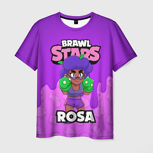 Мужская футболка BRAWL STARS ROSA / 3D-принт – фото 1