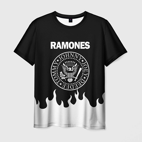 Мужская футболка RAMONES / 3D-принт – фото 1