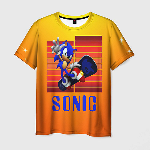 Мужская футболка Sonic - Соник / 3D-принт – фото 1
