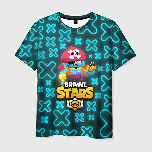 Мужская футболка Brawl Stars Pirate Gene / 3D-принт – фото 1