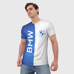 Футболка мужская BMW, цвет: 3D-принт — фото 2