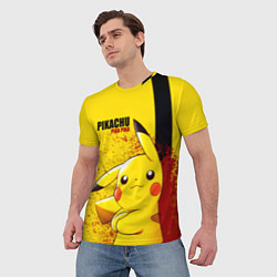 Футболка мужская PIKACHU, цвет: 3D-принт — фото 2