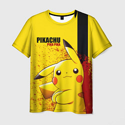 Футболка мужская PIKACHU, цвет: 3D-принт