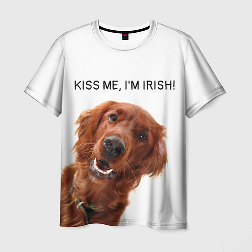 Мужская футболка Ирландский сеттер / 3D-принт – фото 1