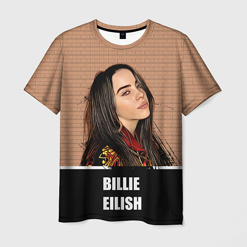 Мужская футболка Billie Eilish / 3D-принт – фото 1