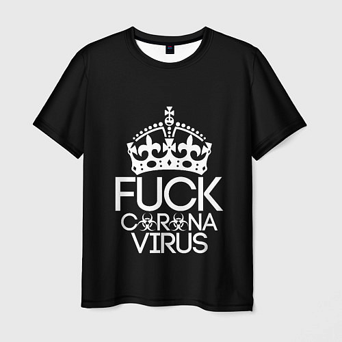 Мужская футболка F*ck coronavirus / 3D-принт – фото 1