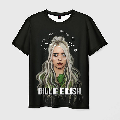 Мужская футболка BILLIE EILISH / 3D-принт – фото 1