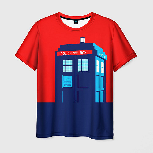 Мужская футболка IN TARDIS WE TRUST / 3D-принт – фото 1