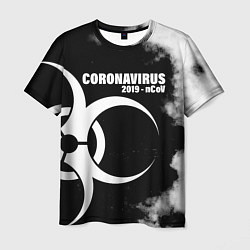 Футболка мужская Coronavirus 2019 - nCoV, цвет: 3D-принт