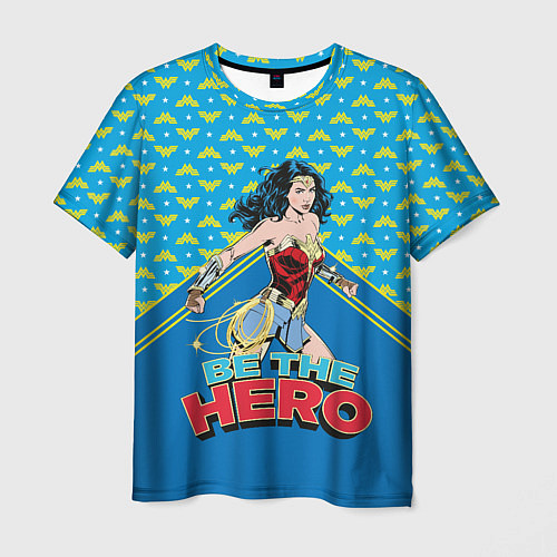 Мужская футболка Be the hero / 3D-принт – фото 1
