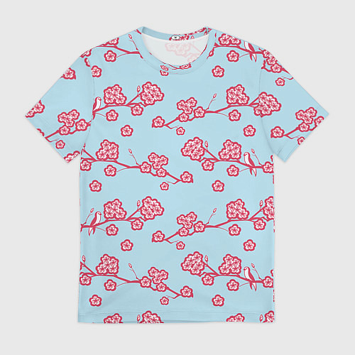 Мужская футболка САКУРА / 3D-принт – фото 1