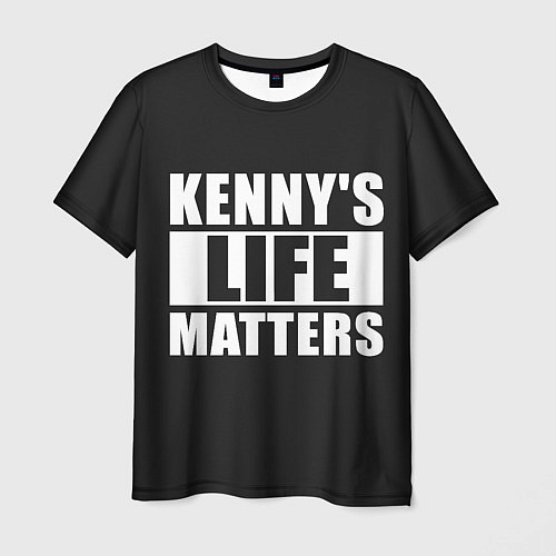 Мужская футболка KENNYS LIFE MATTERS / 3D-принт – фото 1