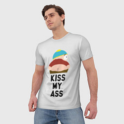 Футболка мужская Kiss My Ass, цвет: 3D-принт — фото 2