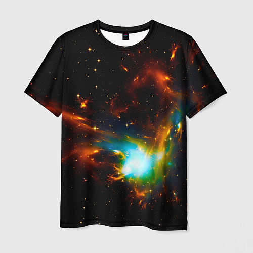 Мужская футболка Галактика / 3D-принт – фото 1