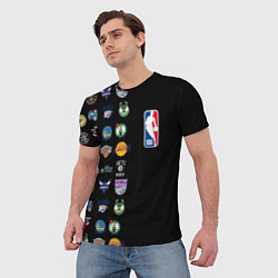 Футболка мужская NBA Team Logos 2, цвет: 3D-принт — фото 2