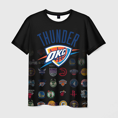 Мужская футболка Oklahoma City Thunder 2 / 3D-принт – фото 1