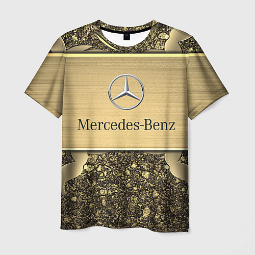 Мужская футболка MERCEDES GOLD / 3D-принт – фото 1
