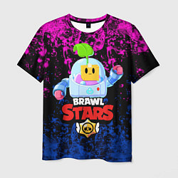 Футболка мужская BRAWL STARS SPROUT, цвет: 3D-принт