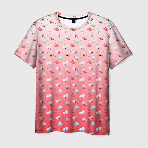 Мужская футболка Пижамный цветочек / 3D-принт – фото 1