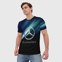 Футболка мужская Mercedes, цвет: 3D-принт — фото 2