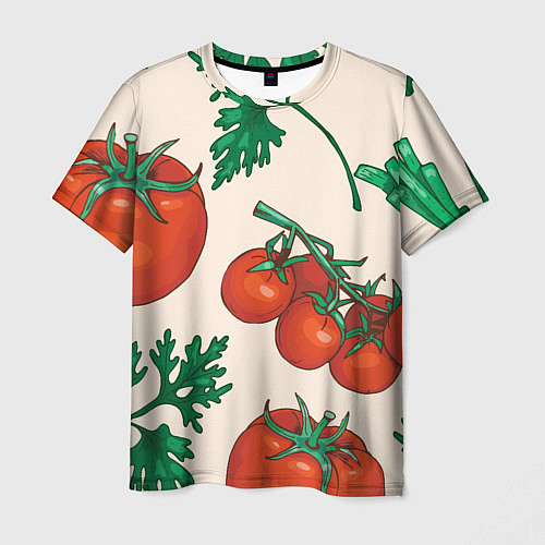 Мужская футболка Летние овощи / 3D-принт – фото 1