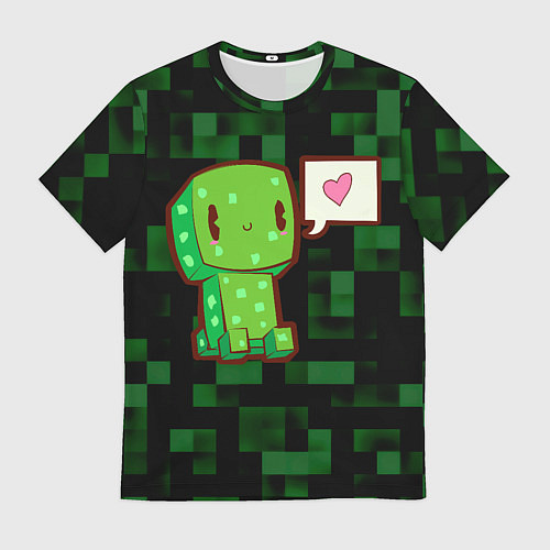 Мужская футболка Minecraft Creeper / 3D-принт – фото 1