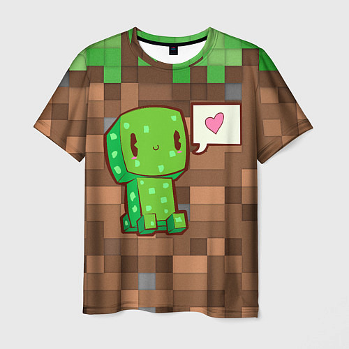 Мужская футболка Minecraft Creeper / 3D-принт – фото 1