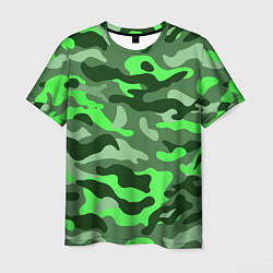 Футболка мужская CAMOUFLAGE GREEN, цвет: 3D-принт