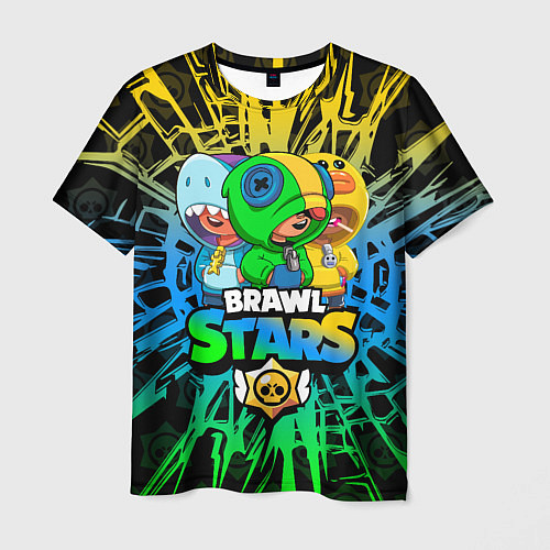 Мужская футболка BRAWL STARS LEON SKINS / 3D-принт – фото 1