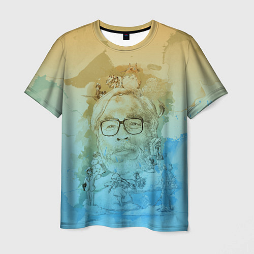 Мужская футболка Hayao Miyazaki / 3D-принт – фото 1